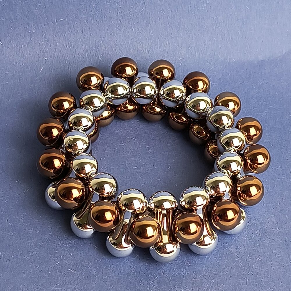 Faux Pearl Beads Stretch Bracelet